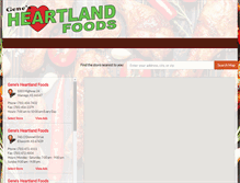 Tablet Screenshot of heartlandfoodsstores.com